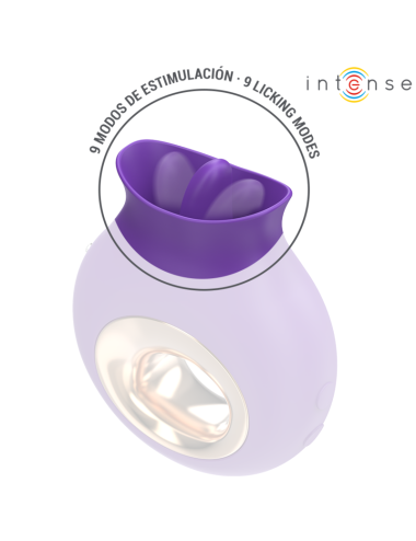INTENSE - ESTIMULADOR DE CLITÓRIS TULI 9 VIBRAÇÕES E 9 OSCILAÇÕES ROXO