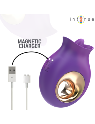 INTENSE - ESTIMULADOR DE CLITÓRIS TULI 9 VIBRAÇÕES E 9 OSCILAÇÕES ROXO