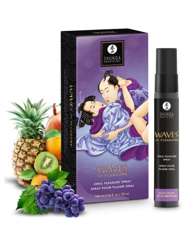 SHUNGA - SPRAY ORAL SEDUTOR DE PRAZER COM SABORES DE FRUTAS EXÓTICAS 20 ML