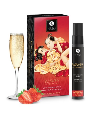 SHUNGA - SPRAY ORAL SEDUTOR DE MORANGO WAVES 20 ML