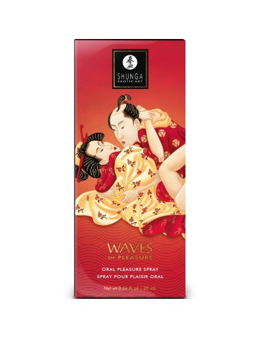 SHUNGA - SPRAY ORAL SEDUTOR DE MORANGO WAVES 20 ML