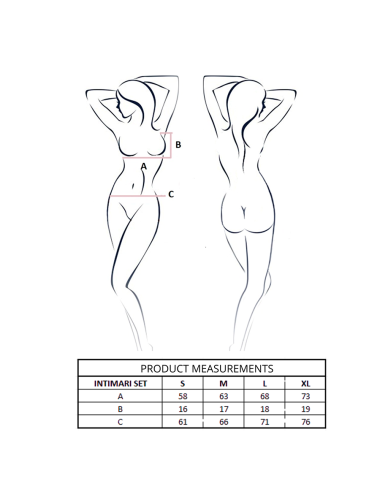 PASSION - CONJUNTO DE SUTIÃ + CALCINHA ÍNTIMA ROSA P/M