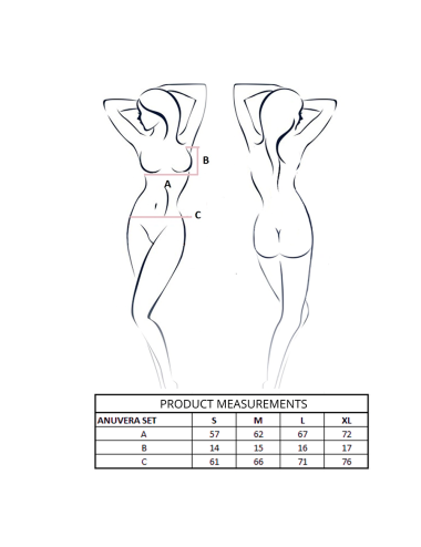 PASSION - CONJUNTO DE SUTIÃ + TANGA ANUVERA BRANCO G/GG