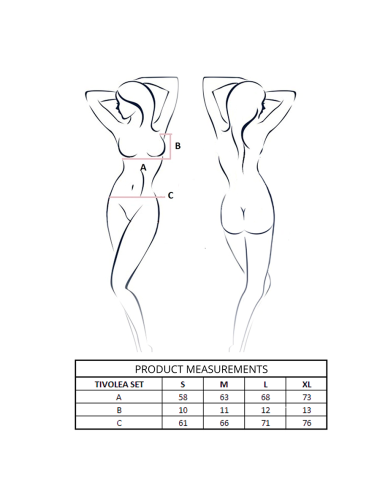 PASSION - CONJUNTO DE SUITÃ + TANGA TIVOLEA MISTY ROSE P/M