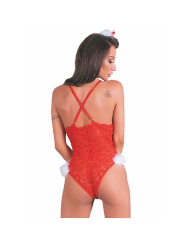 LIVCO CORSETTI FASHION - NAUGHTY SANTA LC 90706 BODYSUIT DE NATAL L/XL