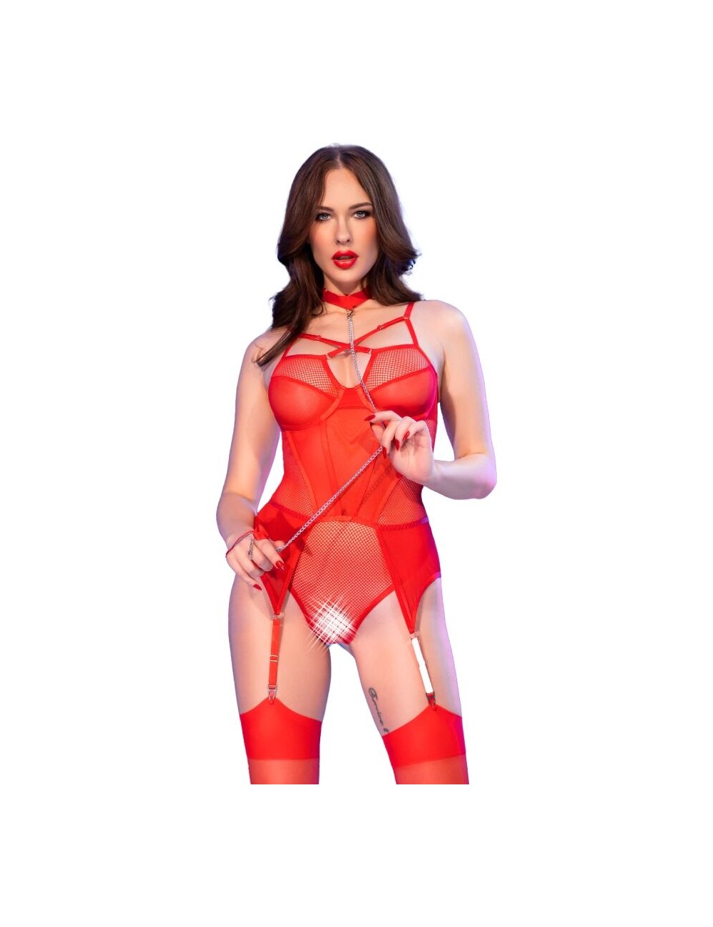 CHILIROSE - CR 4879 BODY SEM VIDRO VERMELHO XL