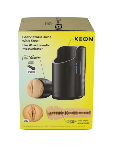 KIIROO - KEON WIFI COMBO VICTORIA JUNE MASTURBADOR AUTOMÁTICO + FEEL STROKER