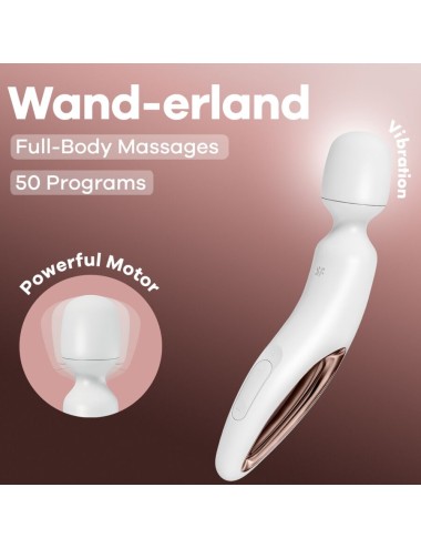 SATISFYER - WAND ERLAND MASSAGEADOR VIBRATÓRIO BRANCO