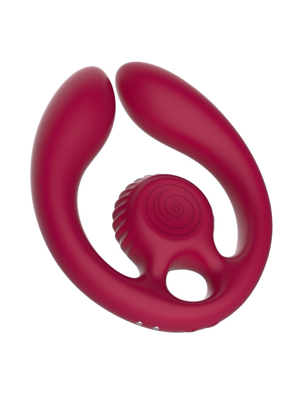 SNAIL VIBE - GIZI DUO ESTIMULADOR DE CASAIS COM CONTROLE REMOTO BURGUNDY