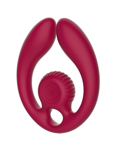 SNAIL VIBE - GIZI DUO ESTIMULADOR DE CASAIS COM CONTROLE REMOTO BURGUNDY