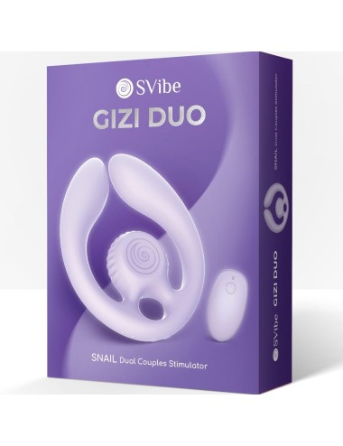 SNAIL VIBE - GIZI DUO ESTIMULADOR DE CASAIS COM CONTROLE REMOTO LILACS