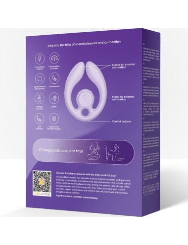 SNAIL VIBE - GIZI DUO ESTIMULADOR DE CASAIS COM CONTROLE REMOTO LILACS