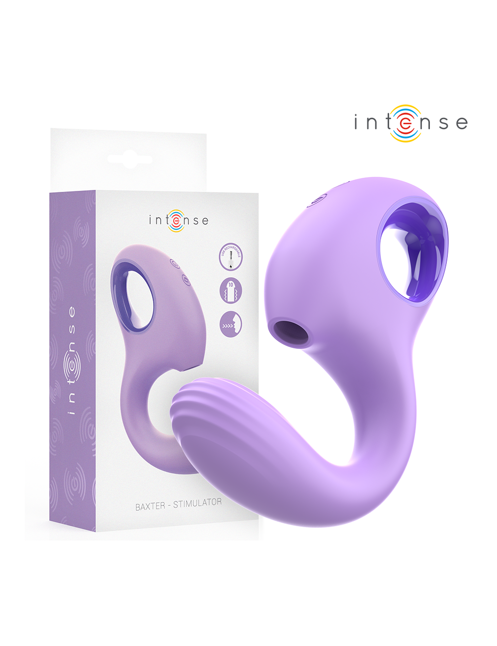 INTENSE - VIBRADOR E ESTIMULADOR BAXTER VIOLET