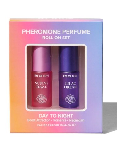 EYE OF LOVE - BLOOM DIA PARA NOITE FEROMÔNIO ROLL-ON PERFUME CONJUNTO 2 X 5 ML