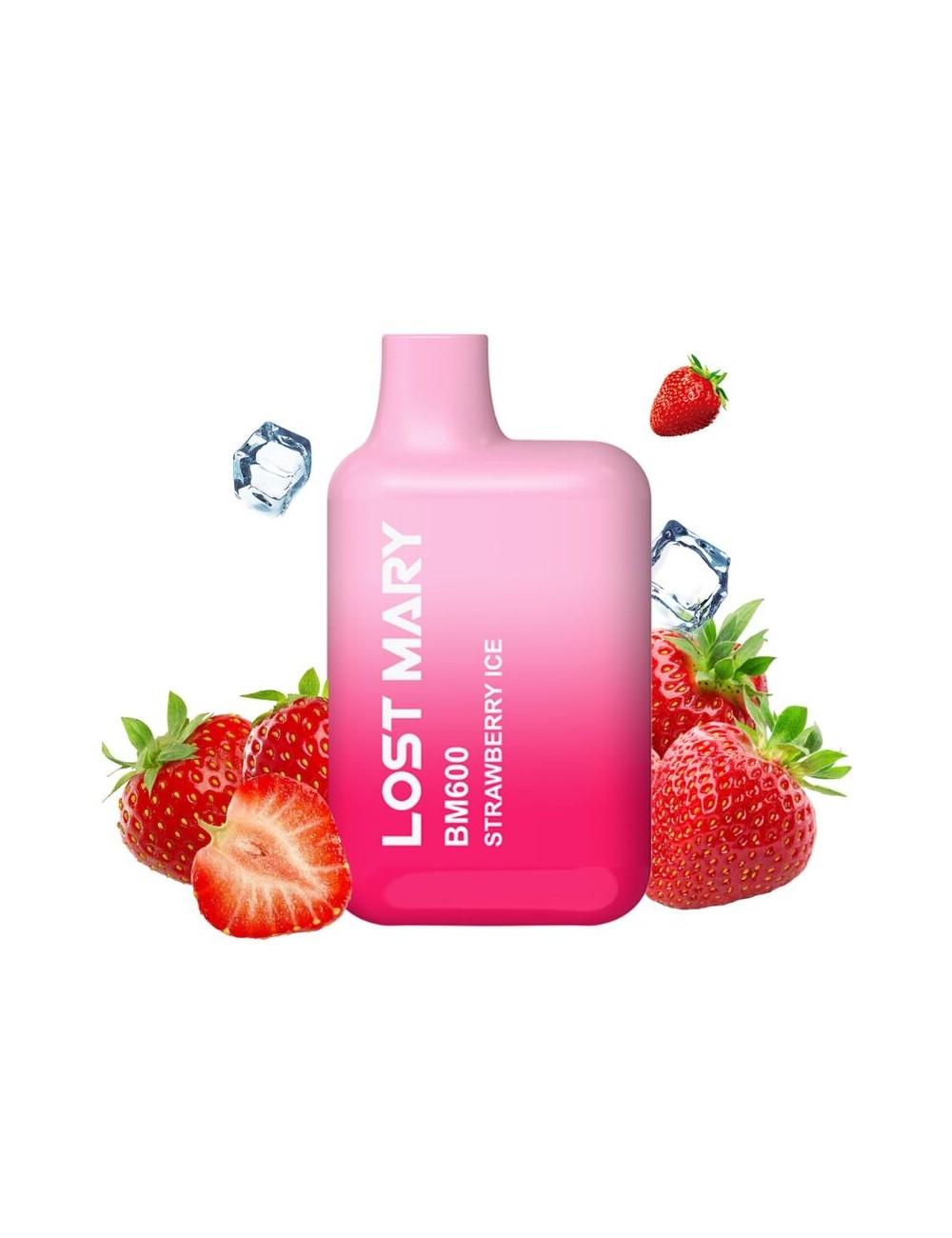 LOST MARY - BM600 NICOTINE VAPER 2% DESCARTÁVEL MORANGO ICE