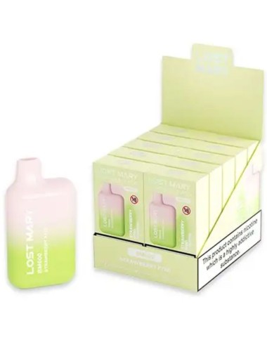 LOST MARY - BM600 NICOTINA VAPER 2% DESCARTÁVEL MORANGO KIWI