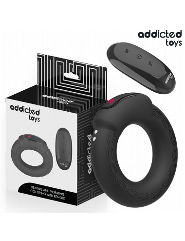 ADDICTED TOYS - ANEL PÊNICO VIBRANTE COM EFEITO DE AQUECIMENTO E CONTROLE REMOTO