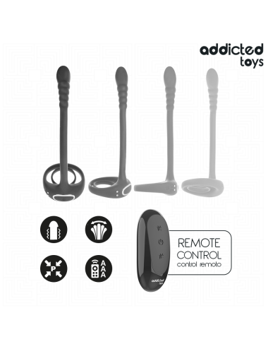 ADDICTED TOYS - ANEL PÊNICO VIBRANTE COM CONTROLE REMOTO