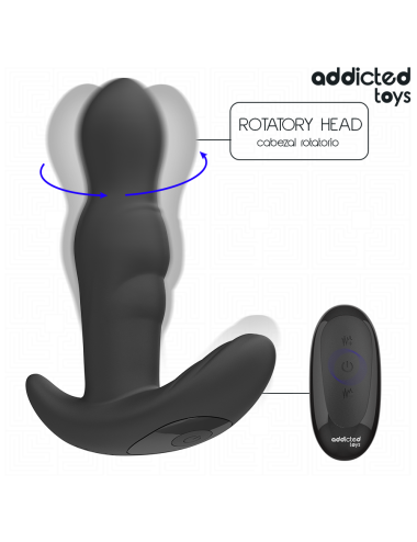 ADDICTED TOYS - PLUG ANAL ROTATIVO E VIBRANTE COM CONTROLE REMOTO