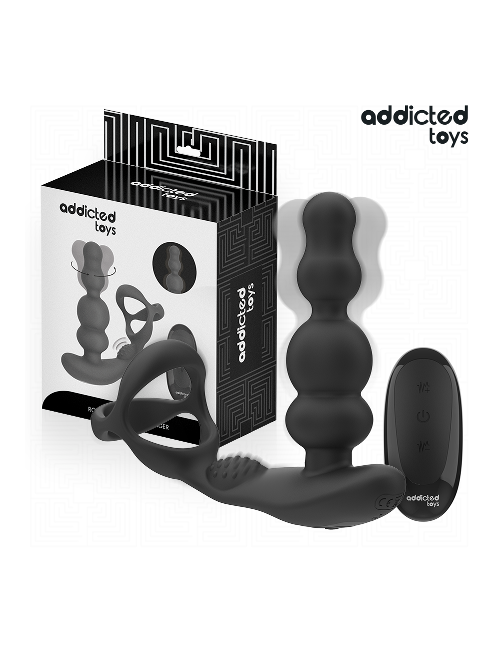 ADDICTED TOYS - MASSAGEADOR DE PRÓSTATA GIRATÓRIO COM CONTROLE REMOTO