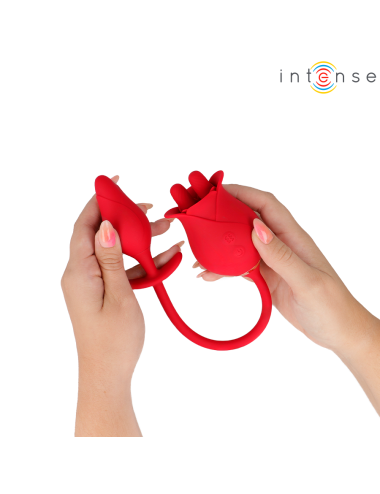 INTENSE - ESTIMULADOR DUPLO DE CLITÓRIS MELANIE COM LÍNGUA EM ZIGZAG