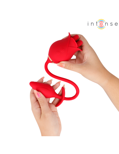 INTENSE - ESTIMULADOR DUPLO DE CLITÓRIS MELANIE COM LÍNGUA EM ZIGZAG