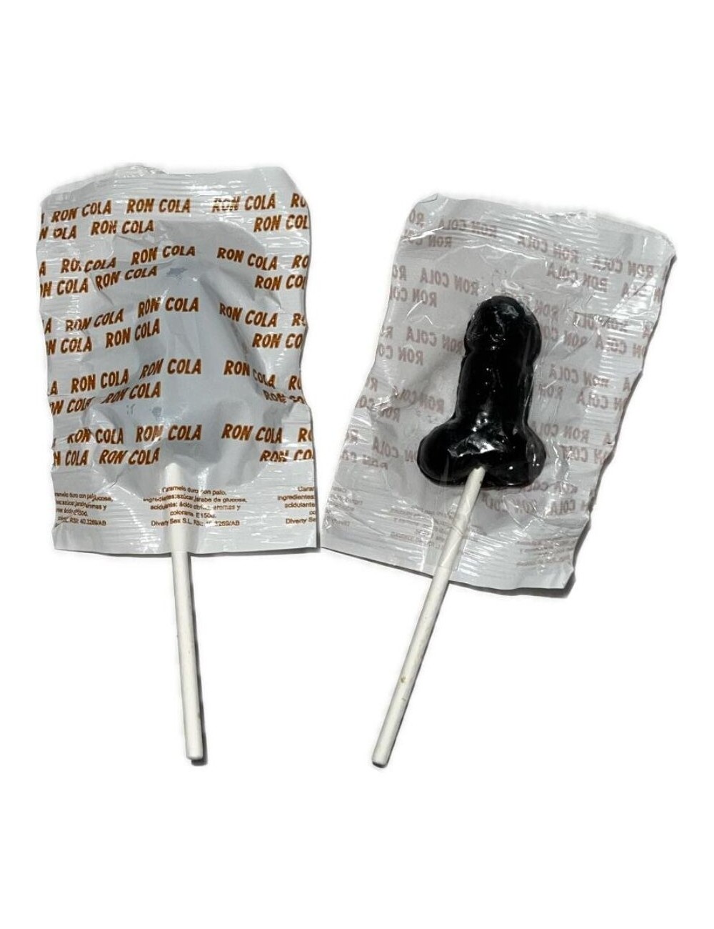 DIABLO GOLOSO - 1 PÊNIS PIRULITO RON COLA SABOR 10% ÁLCOOL