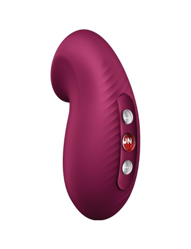 FUN FACTORY - VIBRADOR DESIRE AIR PULSE VERMELHO VINHO
