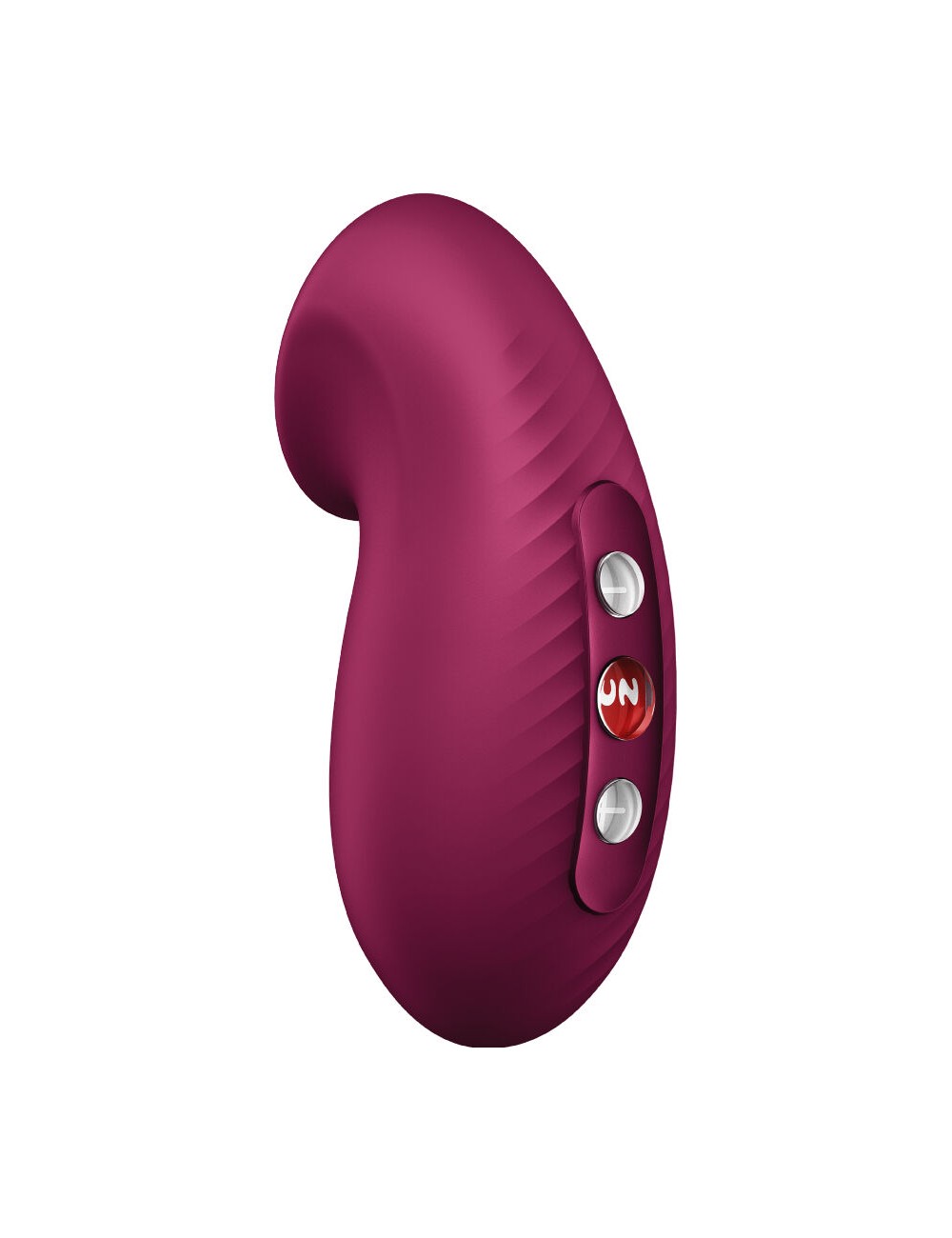 FUN FACTORY - VIBRADOR DESIRE AIR PULSE VERMELHO VINHO