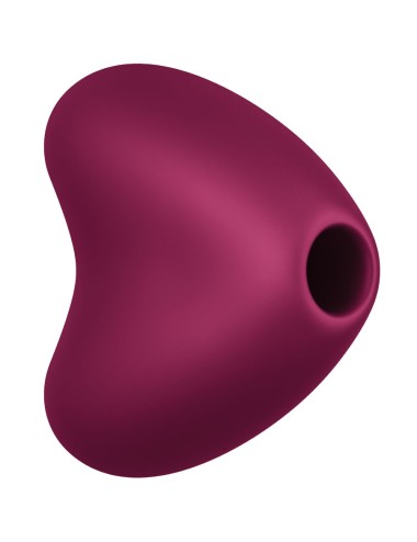 FUN FACTORY - VIBRADOR LIBERA AIR PULSE VERMELHO VINHO
