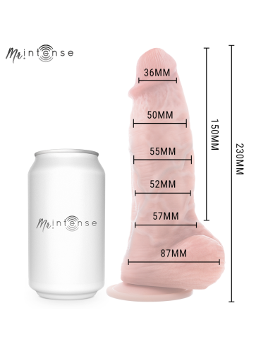 MR INTENSE - DILDO DE SILICONE SPENCER MÉDIO 23 CM -Ø- 5,7 CM