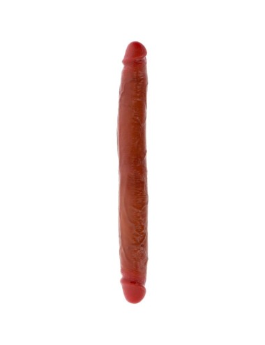 GET REAL - DILDO DE SILICONE DE DUAS PONTAS CARAMELO 35 CM