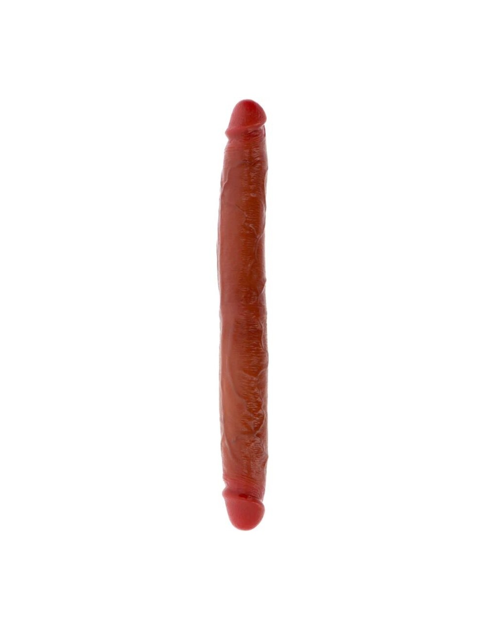 GET REAL - DILDO DE SILICONE DE DUAS PONTAS CARAMELO 35 CM