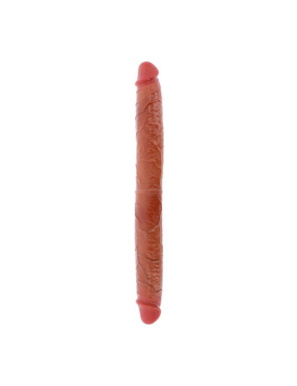 GET REAL - DILDO DE SILICONE DE DUAS PONTAS CARAMELO 46 CM