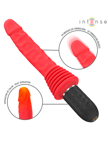 INTENSE - CYNTHIA VIBRADOR DE IMPULSO COM CONTROLE REMOTO E AQUECIMENTO