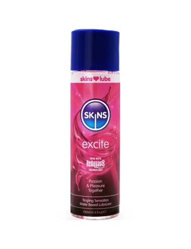 SKINS - EXCITE LUBRIFICANTE À BASE DE ÁGUA 130 ML