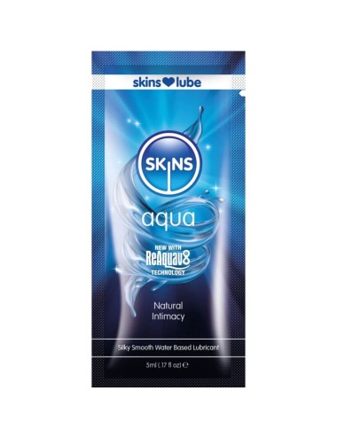 SKINS - AQUA LUBRIFICANTE À BASE DE ÁGUA DOSE ÚNICA 5 ML
