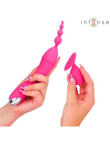 INTENSE - VIBRADOR CHER COM 20 PADRÕES E CABEÇAS INTERCAMBIÁVEIS