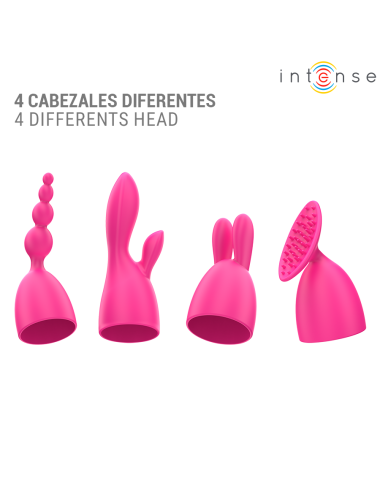 INTENSE - VIBRADOR CHER COM 20 PADRÕES E CABEÇAS INTERCAMBIÁVEIS