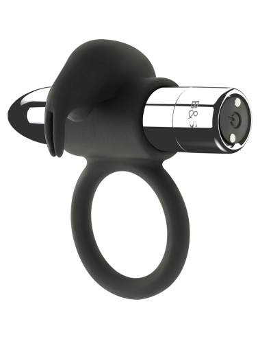 BLACK&SILVER - ANEL RECARREGÁVEL BURTON 10 MODOS DE VIBRAÇÃO