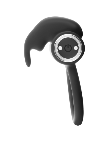 BLACK&SILVER - ANEL RECARREGÁVEL BURTON 10 MODOS DE VIBRAÇÃO