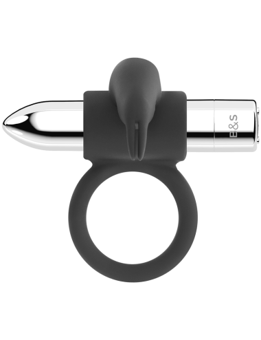 BLACK&SILVER - ANEL RECARREGÁVEL BURTON 10 MODOS DE VIBRAÇÃO