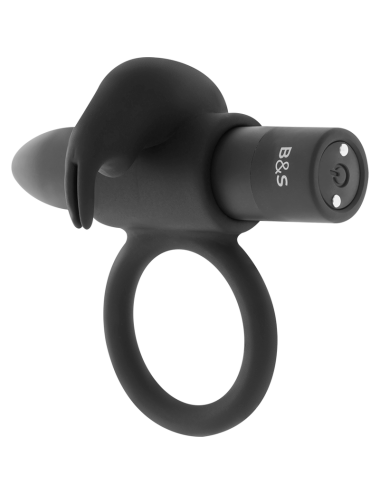 BLACK&SILVER - BURTON RING 10 MODOS DE VIBRAÇÃO PRETO