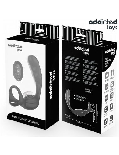 ADDICTED TOYS - ANEL PENIANO DUPLO PARA PRÓSTATA COM CONTROLE REMOTO
