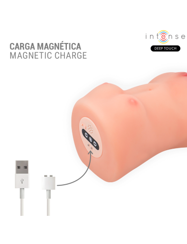 INTENSE DEEP TOUCH - MASTURBADOR VIBRATÓRIO E DE SUCÇÃO CATHERINE COM VOZ