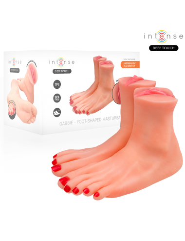 INTENSE DEEP TOUCH - GABBIE MASTURBADOR DE DUAS PEÇAS EM FORMATO DE PÉ