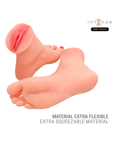 INTENSE DEEP TOUCH - GABBIE MASTURBADOR DE DUAS PEÇAS EM FORMATO DE PÉ