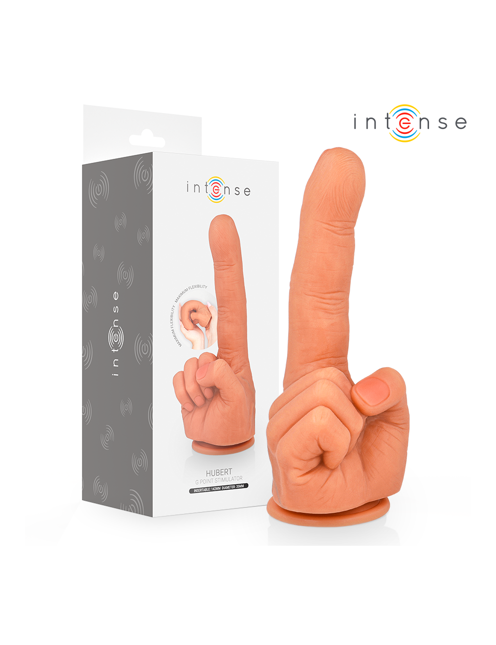 INTENSE - ESTIMULADOR DE PONTO G HUBERT MÃO FLEXÍVEL 14