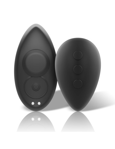 BLACK&SILVER - CALA VIBRADORA DE SILICONE RECARREGVEL PRESTON PRETA