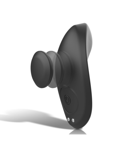 BLACK&SILVER - CALA VIBRADORA DE SILICONE RECARREGVEL PRESTON PRETA